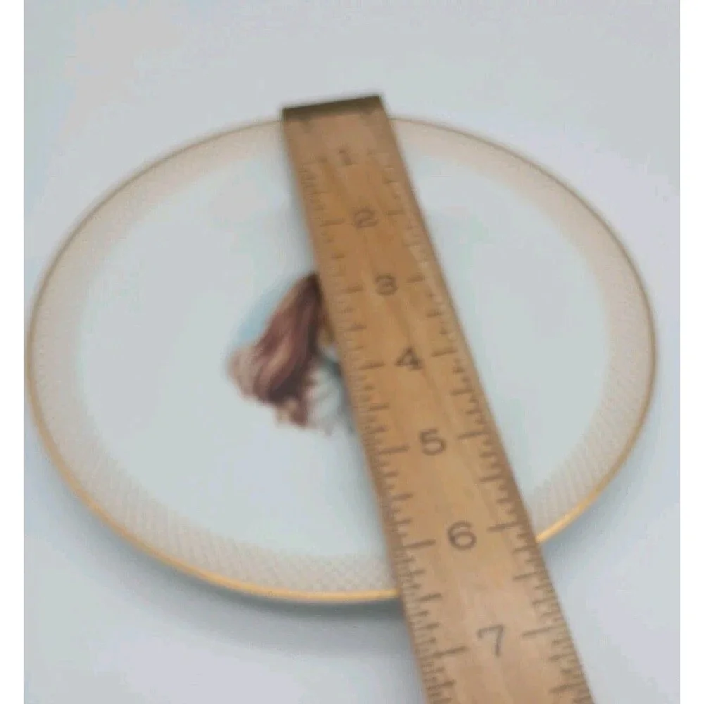 Noritake Seville Cocker Spaniel Appetizer Plate 6.5 In Gold Lattice Rim